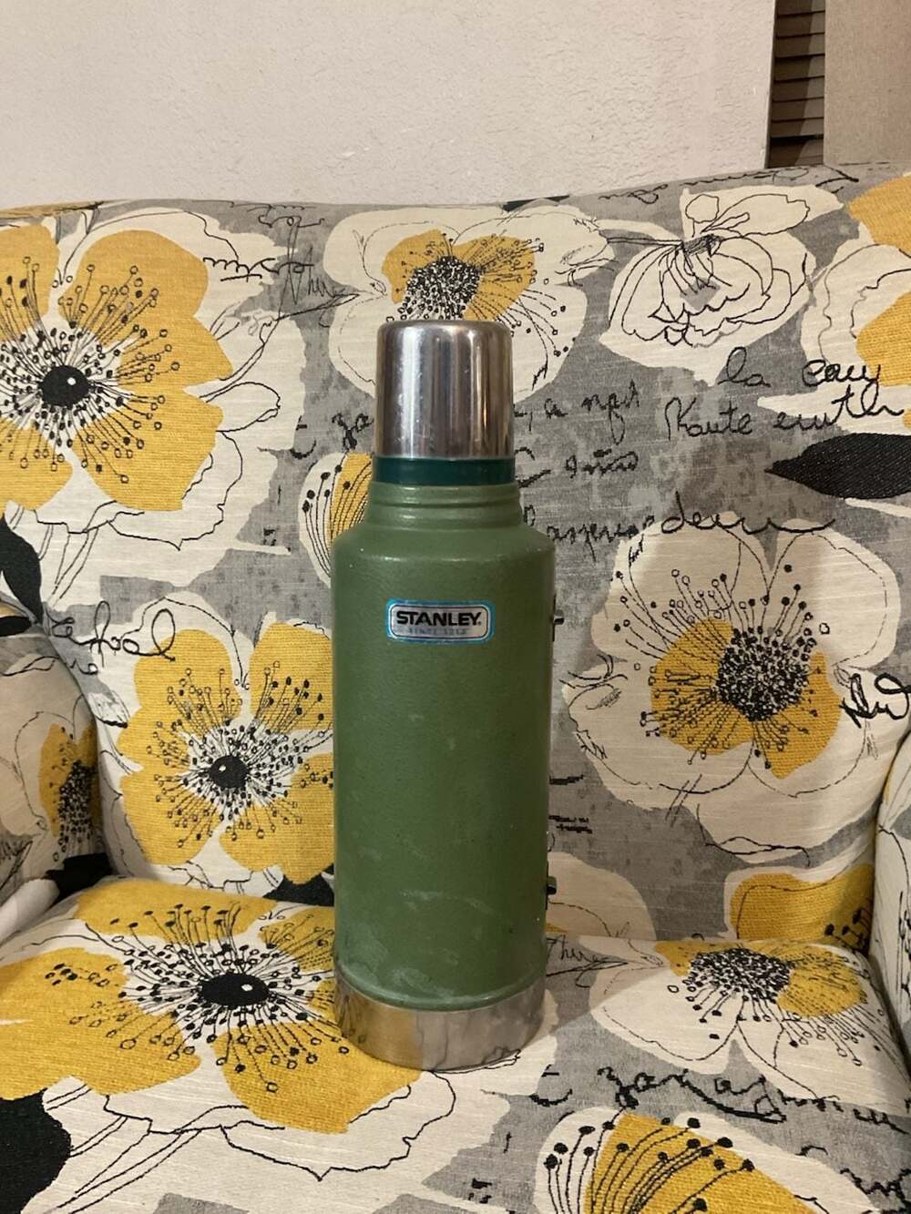 Vintage Stanley Aladdin Green 1 Quart Vacuum Thermos A-944DH